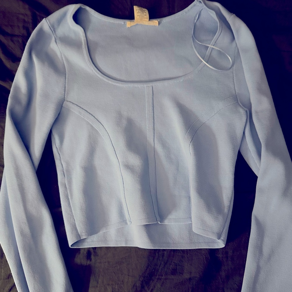 Happy Grey Cropped Sweater